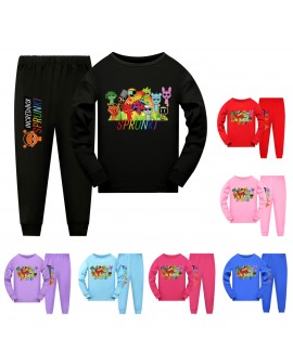 Sprunki Long-Sleeve Pajama Set for Kids - Soft &am...