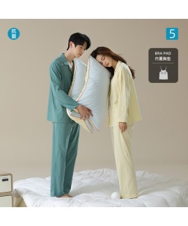 Chest-Padded Antibacterial Cotton Pajamas for Wome...