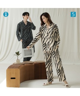 Autumn-Winter Soft Zebra Print Long-Sleeve Cotton ...