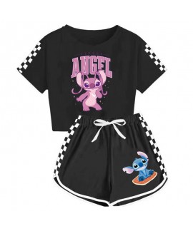 Little Angel Pink Stitch Kids Pajama Set: T-Shirt ...