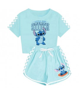 Angry Stitch Kids Sports Pajama Set: T-Shirt & Shorts