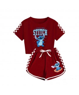 Angry Stitch Kids Sports Pajama Set: T-Shirt & Shorts