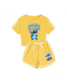 Angry Stitch Kids Sports Pajama Set: T-Shirt & Shorts