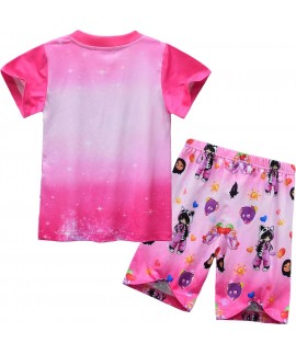 Girls Aphmau Pyjamas Short Sleeve 2Pcs/Set Little Kids Toddlers Sleepwear Pjs