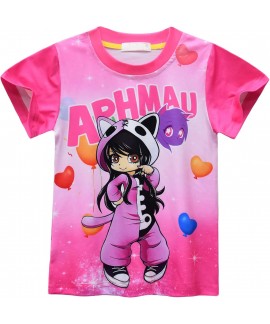 Girls Aphmau Pyjamas Short Sleeve 2Pcs/Set Little Kids Toddlers Sleepwear Pjs