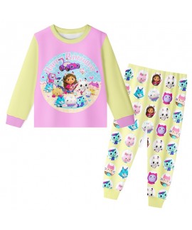 Gabby's Dollhouse Dollhouse Gabby Doll Mermaid Cat Children's Long Sleeve Set