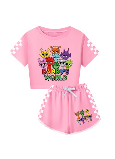 Sprunki Short-Sleeve & Shorts Pajama Set - Family Matching Sleepwear (Adults & Kids)