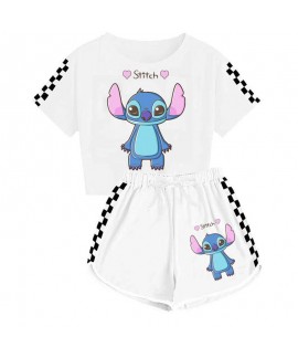 Stitch Themed Unisex Kids T-Shirt + Shorts Sports ...