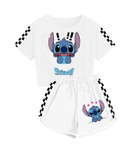 Stitch Multicolor Unisex Kids T-Shirt + Shorts 120...