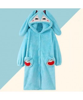 Hatsune Miku Coral Fleece Robe Winter New Thickene...