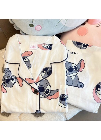 New Cute Stitch Pajamas for Women | Cartoon Long-Sleeve Loungewear