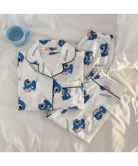 New Cute Stitch Pajamas for Women | Cartoon Long-Sleeve Loungewear