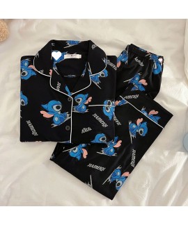 New Cute Stitch Pajamas for Women | Cartoon Long-Sleeve Loungewear