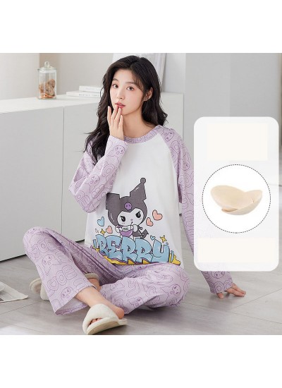 Women’s Autumn Pajamas 2024 | Long-Sleeve Cartoon Thin Homewear Set