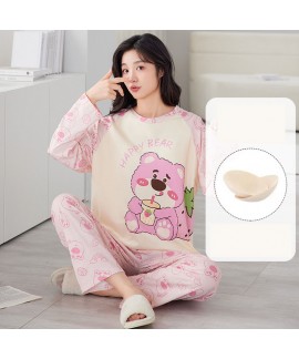 Women’s Autumn Pajamas 2024 | Long-Sleeve Cartoon Thin Homewear Set