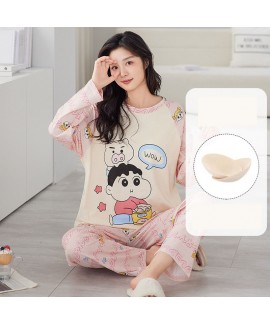 Women’s Autumn Pajamas 2024 | Long-Sleeve Cartoon Thin Homewear Set