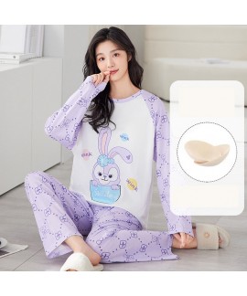 Women’s Autumn Pajamas 2024 | Long-Sleeve Cartoon Thin Homewear Set