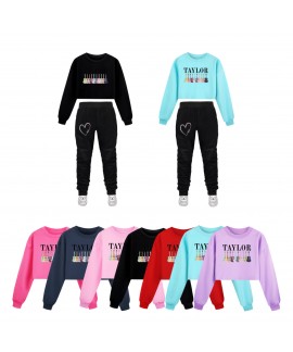 Taylor Swift Kids' Mid-High Waist Loose Hoodie &am...