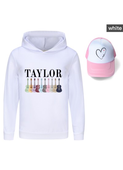 Taylor Swift Boys' and Girls' Hoodie with Hood + Pink Sun Hat