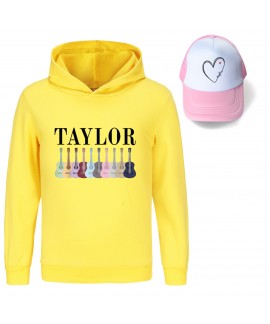 Taylor Swift Boys' and Girls' Hoodie with Hood + Pink Sun Hat