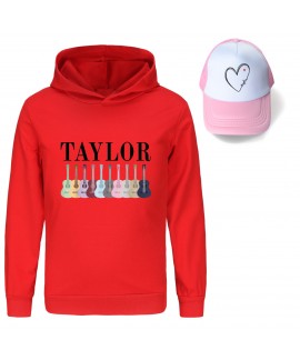 Taylor Swift Boys' and Girls' Hoodie with Hood + Pink Sun Hat