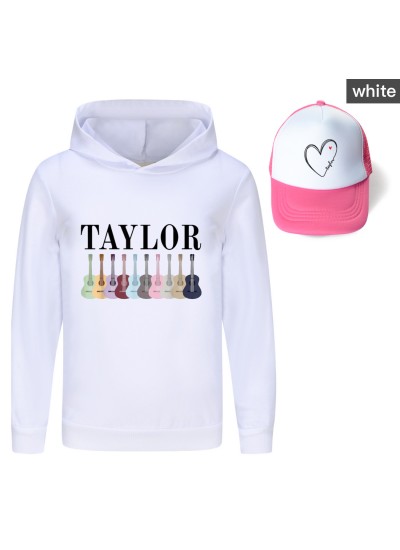 Taylor Swift Boys' and Girls' Hoodie with Hood + Rose Red Sun Hat