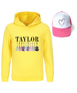 Taylor Swift Boys' and Girls' Hoodie with Hood + Rose Red Sun Hat