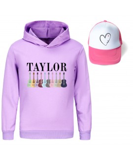 Taylor Swift Boys' and Girls' Hoodie with Hood + Rose Red Sun Hat