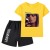 yellow T+black shorts 