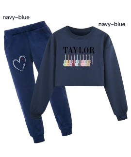 Taylor Swift Kids' Mid-High Waist Loose Hoodie &am...