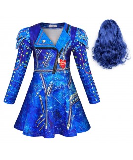 Descendants 3 Girls' Cosplay Costume Set - Perfect for Christmas and Halloween Parties