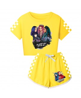 Descendants 4 Adult and Children's Short-Sleeve Top and Shorts Family Matching Set – 3797