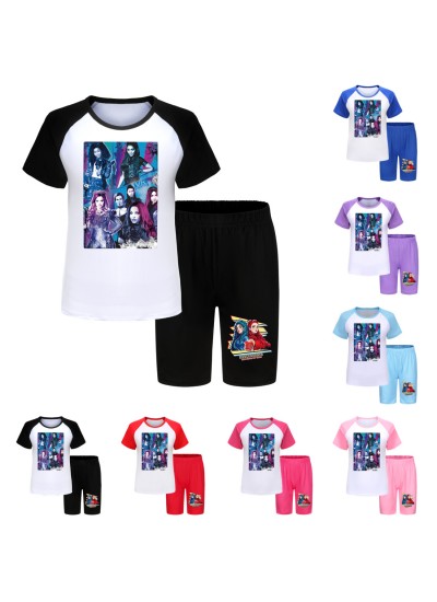 Descendants 4 Kids' Summer Sports Set - T-Shirt & Shorts, Sizes 100-170