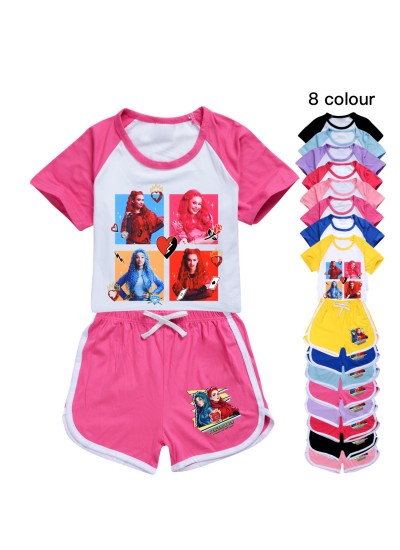 Descendants 4 Children's Summer Short Sleeve and Shorts Active Set