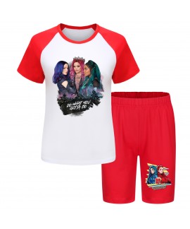 Descendants 4 Kids' Summer Pajama Set - T-Shirt & Shorts, Sizes 110-170