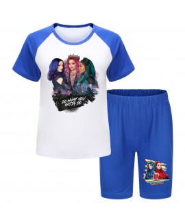 Descendants 4 Kids' Summer Pajama Set - T-Shirt & Shorts, Sizes 110-170