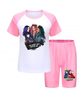 Descendants 4 Kids' Summer Pajama Set - T-Shirt & Shorts, Sizes 110-170