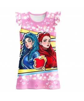 2024 New Arrivals: Descendants 4 Children's Flutter Sleeve Nightgown