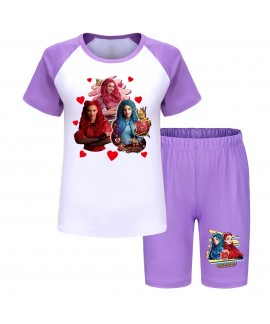 Descendants 4 Kids' Summer T-Shirt & Shorts Pajama Set | Sizes 110-170