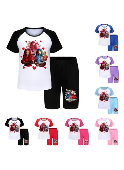 Descendants 4 Kids' Summer T-Shirt & Shorts Pajama Set | Sizes 110-170