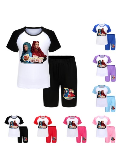 Descendants 4 Kids T-Shirt and Shorts Summer Sleepwear Set