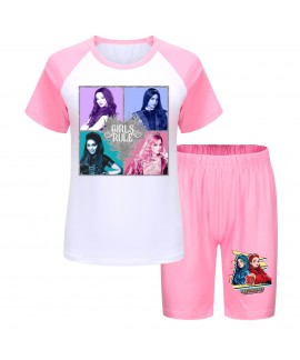 Descendants 4 Kids' Summer Pajama Set - T-Shirt & Shorts, Sizes 110-170