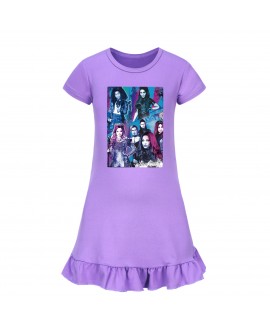 Descendants 4 Girls' Short-Sleeve Nightgown - Homewear Sleep Dress, Sizes 100-160