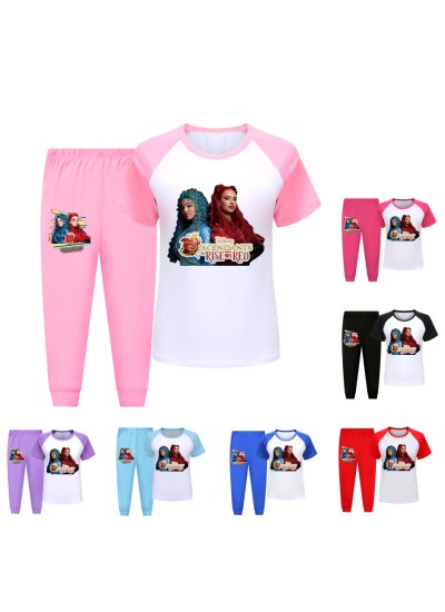 Descendants 4 Kids Spring Summer Pajama Set - Comfortable Sleepwear