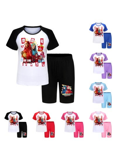 Descendants 4 Kids' T-Shirt & Shorts Summer Pajama Set | Sizes 110-170