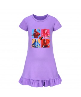 Descendants 4 Girls' Short-Sleeve Nightgown | 100-160 Sleepwear Dress