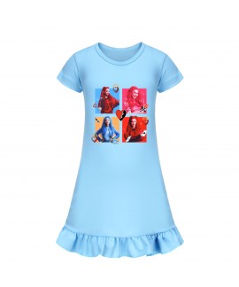 Descendants 4 Girls' Short-Sleeve Nightgown | 100-160 Sleepwear Dress