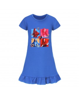 Descendants 4 Girls' Short-Sleeve Nightgown | 100-160 Sleepwear Dress