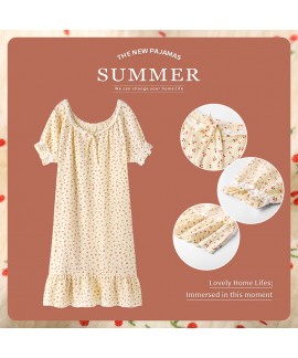 Summer Cotton Princess Nightgrowns