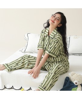 Women's Summer Cotton Short-Sleeve Pajama Set - Comfortable Loungewear